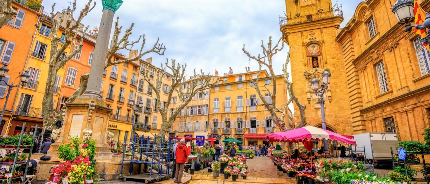 Flower Market in Aix-en-Provence